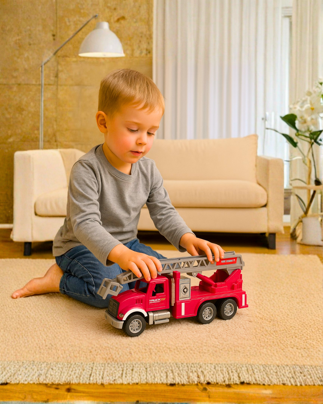 Svetleći vatrogasni kamion