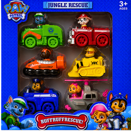 Patrolne šape set - 6 automobila sa figuricama