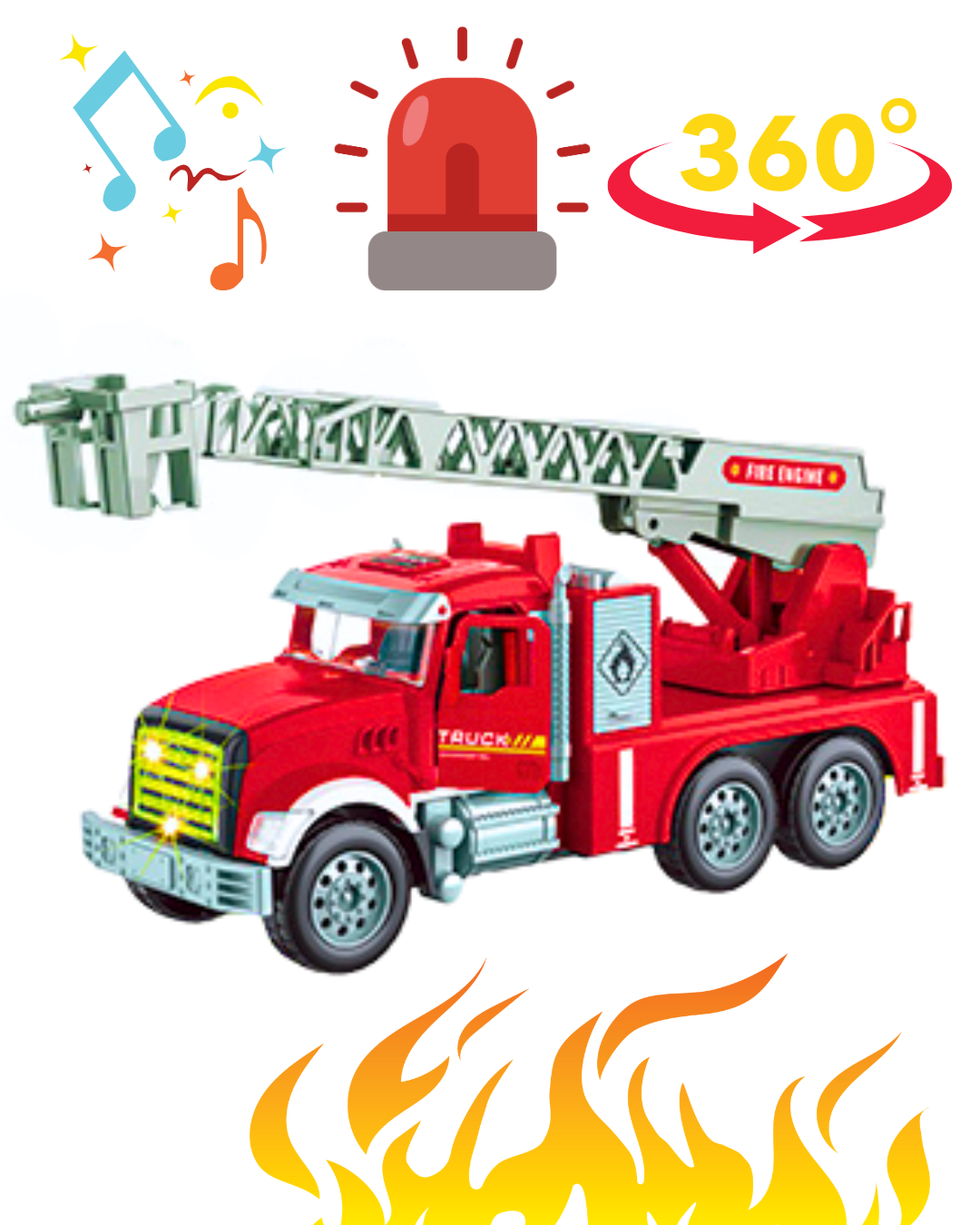 Svetleći vatrogasni kamion