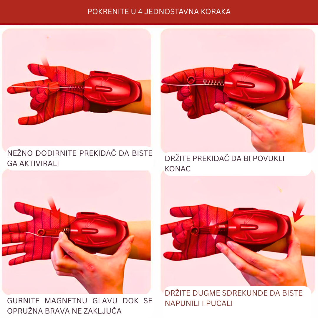 Magnetna Spajdermen rukavica