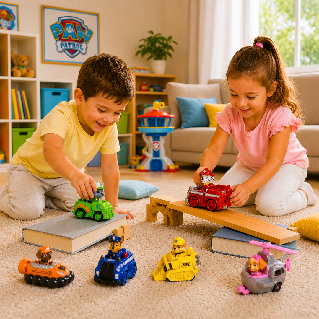 Patrolne šape set - 6 automobila sa figuricama