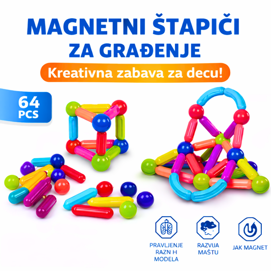 Magnetni štapići za građenje