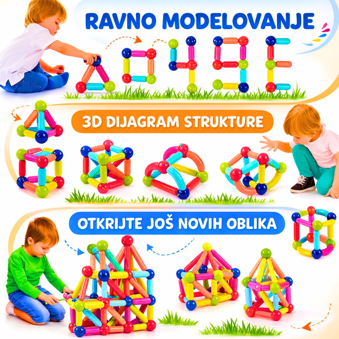 Magnetni štapići za građenje