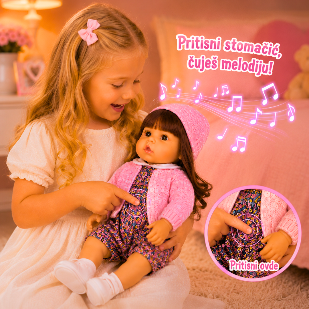 Muzička interaktivna lutka sa dodacima 🍼💕